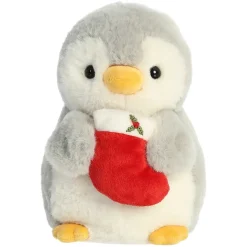 Aurora PomPom Penguin with Stocking 8" Sale