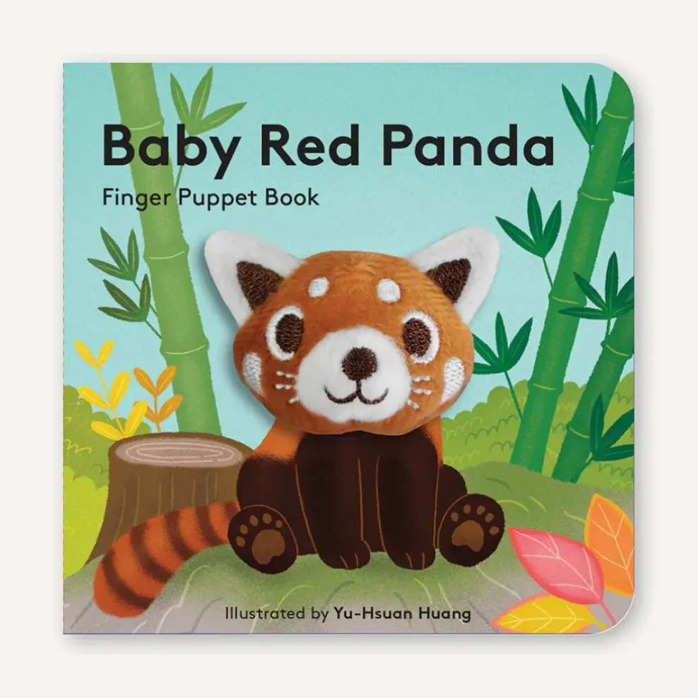 Chronicle Books Baby Red Panda Finger Puppet Board Book Fashion