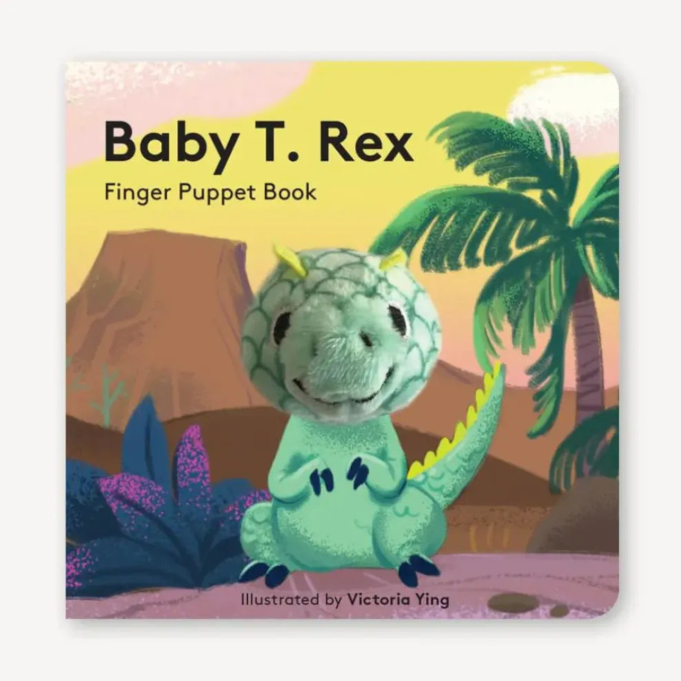 Chronicle Books Baby T. Rex Finger Puppet Board Book Fashion