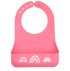 Bella Tunno Little Bites Starter Bib: Chasing Rainbows Hot