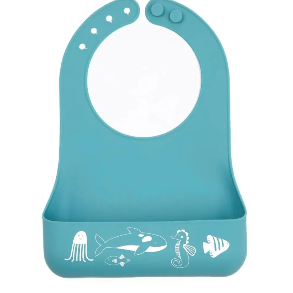 Bella Tunno Little Bites Starter Bib: Ocean Friends Hot