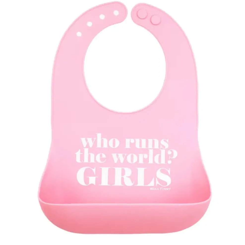 Bella Tunno Wonder Bib: Who Runs the World Girls Sale