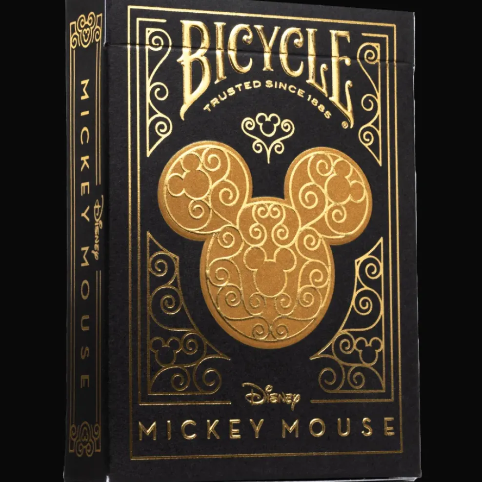 ACD Distribution Bicycle Playing Cards: Disney Mickey Mouse inspired Black and Gold Best