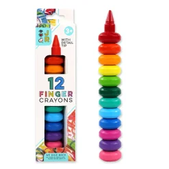 Bright Stripes, LLC Bright Stripes iHeartArt Jr. 12 Finger Crayons New