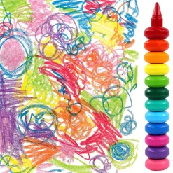 Bright Stripes, LLC Bright Stripes iHeartArt Jr. 12 Finger Crayons New