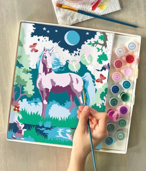Bright Stripes, LLC Bright Stripes iHeartArt Paint by Numbers: Moonlit Unicorn Discount