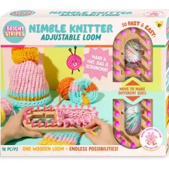 Bright Stripes, LLC Bright Stripes Nimble Knitter Adjustable Loom Hot