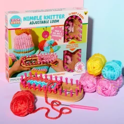 Bright Stripes, LLC Bright Stripes Nimble Knitter Adjustable Loom Hot