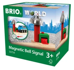 Brio Magnetic Bell Signal for Railway 33754 Fashion