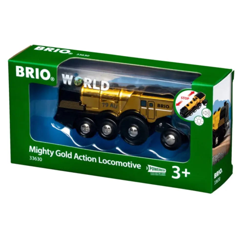 Brio Mighty Gold Action Locomotive 33630 Fashion