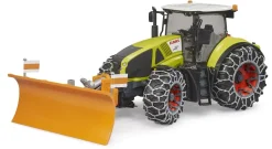 Bruder ® Claas Axion 950 with Snow Chains and Plough Blade New
