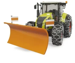 Bruder ® Claas Axion 950 with Snow Chains and Plough Blade New
