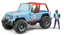 Bruder ® Jeep Cross Country Racer Blue with Driver New