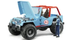 Bruder ® Jeep Cross Country Racer Blue with Driver New