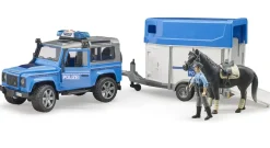 Bruder ® Land Rover Police with Horse Trailer Sale