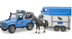 Bruder ® Land Rover Police with Horse Trailer Sale