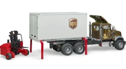 Bruder ® MACK Granite UPS Logistics Truck with Forklift New