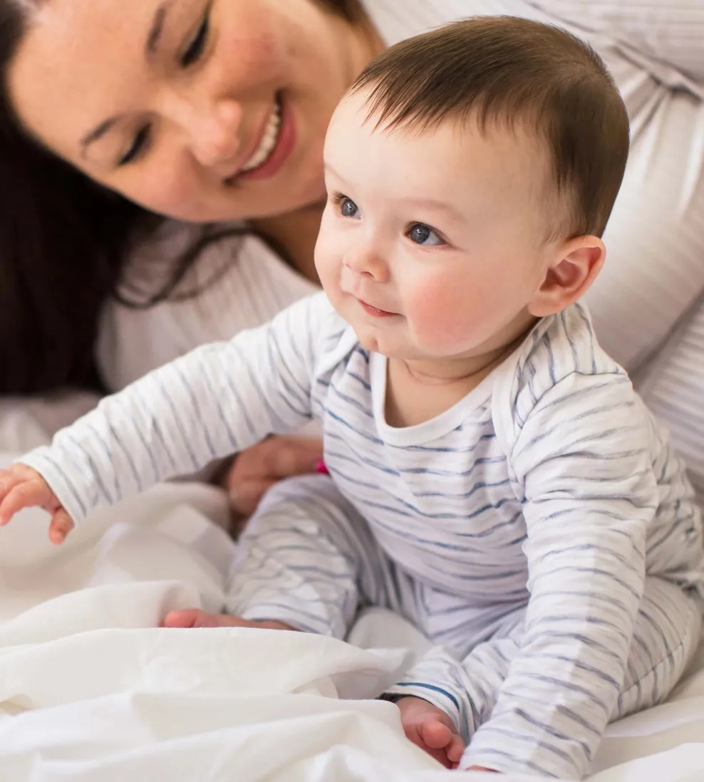 Burt's Bees Baby Burt's Bees Organic Baby Bodysuit Set Blue Slub Stripe Clearance