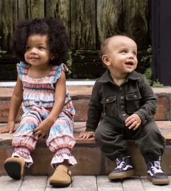 Burt's Bees Baby Burt's Bees Organic Baby Button Down Jumpsuit - Shadow Fashion