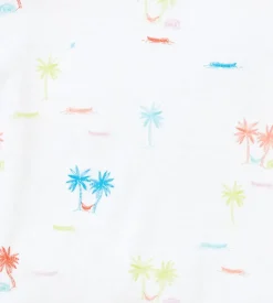 Burt's Bees Baby Burt's Bees Organic Baby Beach Shack Polo Romper Hot