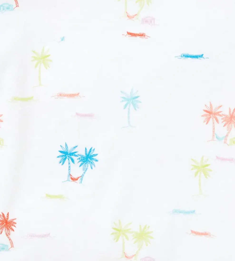 Burt's Bees Baby Burt's Bees Organic Baby Beach Shack Polo Romper Hot