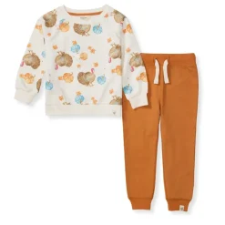 Burt's Bees Baby Burt's Bees Organic Baby Boy Turkey Time Shirt and Pant Set Clearance