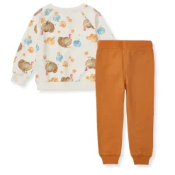Burt's Bees Baby Burt's Bees Organic Baby Boy Turkey Time Shirt and Pant Set Clearance