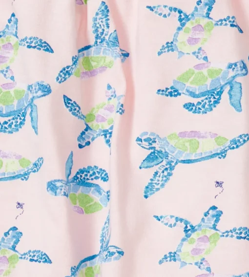 Burt's Bees Baby Burt's Bees Organic Baby Colorful Sea Turtles Top & Muslin Short Set Outlet