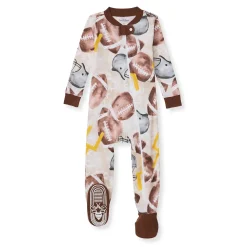 Burt's Bees Baby Burt's Bees Organic Baby One-Piece Sleeper Football Season Best