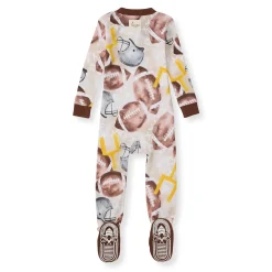 Burt's Bees Baby Burt's Bees Organic Baby One-Piece Sleeper Football Season Best