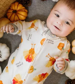 Burt's Bees Baby Burt's Bees Organic Baby One-Piece Footless Sleep & Play Turkey Gobble Outlet