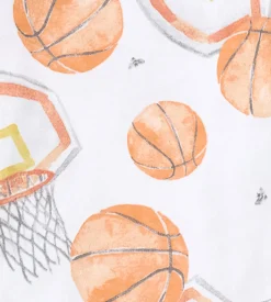 Burt's Bees Baby Burt's Bees Organic Baby One-Piece Sleep & Play Basketball Fashion