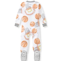 Burt's Bees Baby Burt's Bees Organic Baby One-Piece Sleeper Basketball Fashion