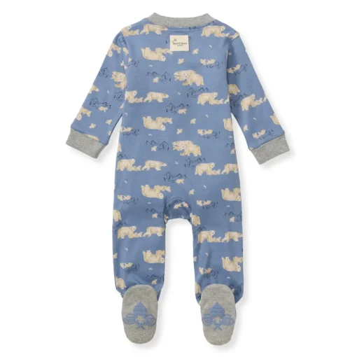 Burt's Bees Baby Burt's Bees Organic Baby One-Piece Sleep & Play Polar Mountain Hot