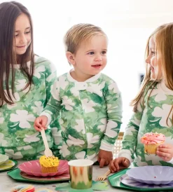 Burt's Bees Baby Burt's Bees Organic Baby One-Piece Sleeper Artsy Clovers Sale