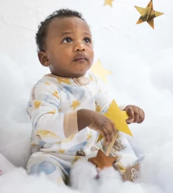 Burt's Bees Baby Burt's Bees Organic Baby One-Piece Sleep & Play Stardust Bunnies Blue Clearance