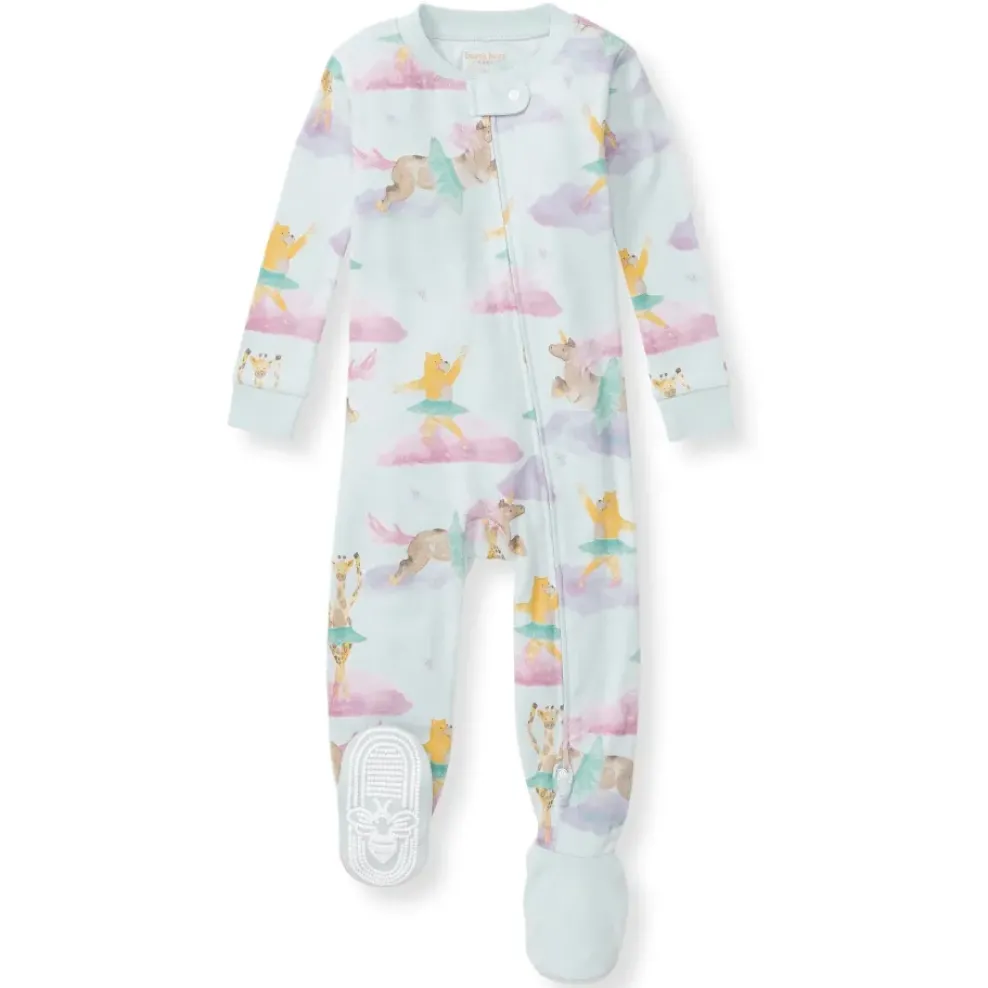 Burt's Bees Baby Burt's Bees Organic Baby One-Piece Sleeper Dream Ballet New