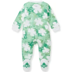 Burt's Bees Baby Burt's Bees Organic Baby One-Piece Sleep & Play Artsy Clover Clearance