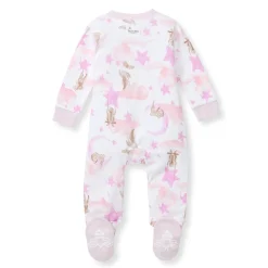 Burt's Bees Baby Burt's Bees Organic Baby One-Piece Sleep & Play Stardust Bunnies Pink Outlet