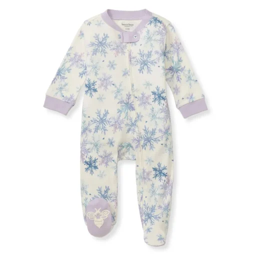 Burt's Bees Baby Burt's Bees Organic Baby One-Piece Sleep & Play Snowflake Flurries Discount