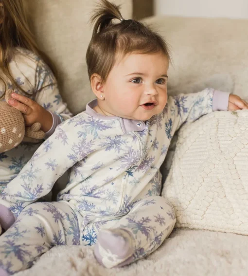 Burt's Bees Baby Burt's Bees Organic Baby One-Piece Sleep & Play Snowflake Flurries Discount