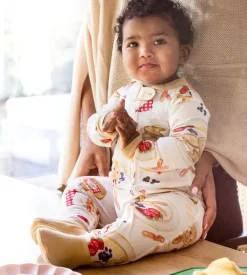 Burt's Bees Baby Burt's Bees Organic Baby One-Piece Sleep & Play Easter Breakfast Fashion