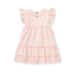Burt's Bees Baby Burt's Bees Organic Baby Ruffle Pink Dress Discount