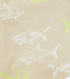 Burt's Bees Baby Burt's Bees Organic Great White Shark Tee & Short Set Fashion