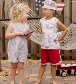 Burt's Bees Baby Burt's Bees Organic Seersucker Romper New