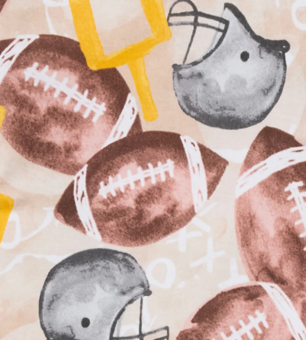 Burt's Bees Baby Burt's Bees Organic Snug Fit Two-Piece Pajamas Football Season Discount