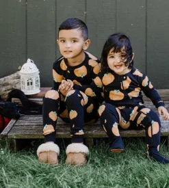 Burt's Bees Baby Burt's Bees Organic Snug Fit Two-Piece Pajamas Midnight Pumpkins New