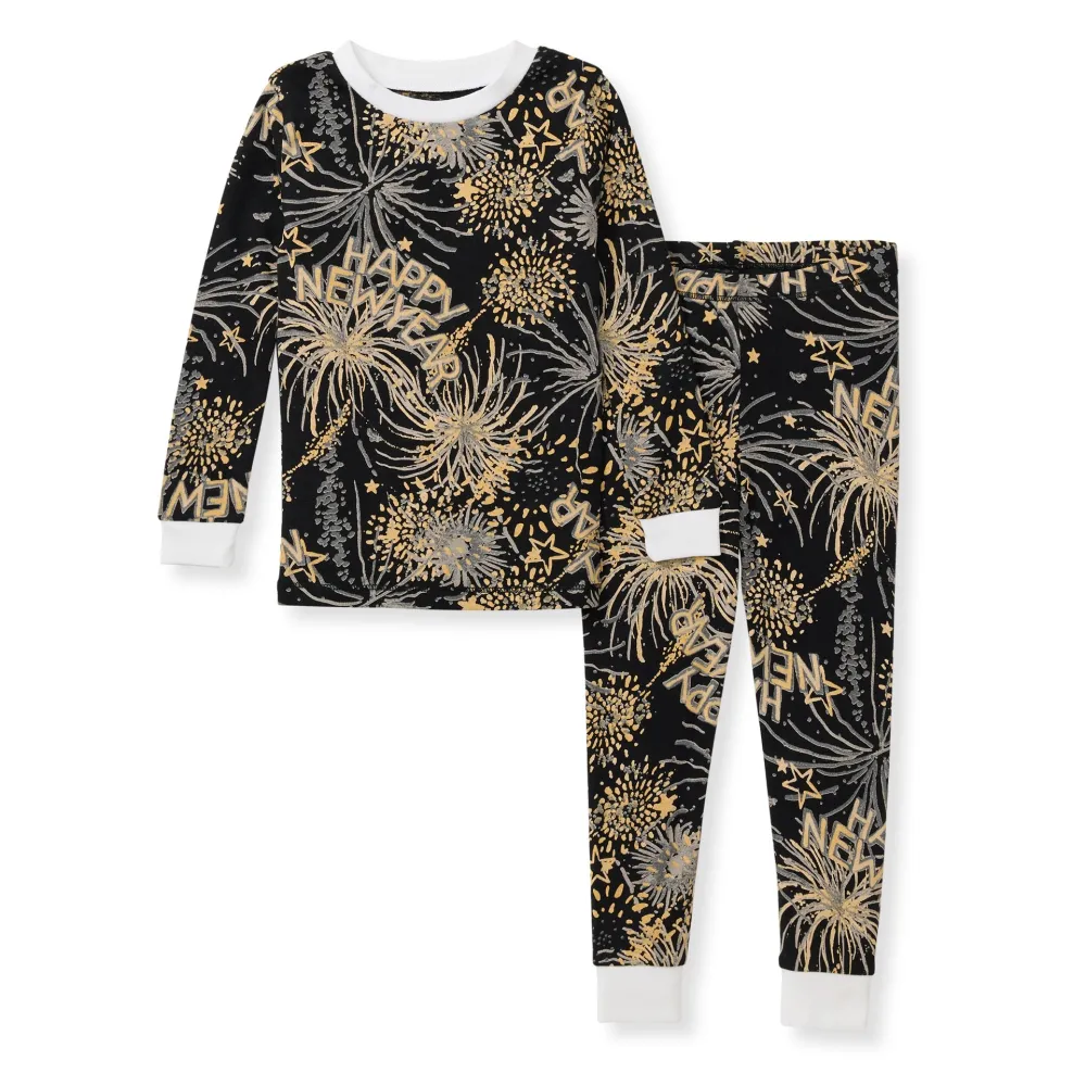 Burt's Bees Baby Burt's Bees Organic Two-Piece Pajamas New Year Cheer! Fashion