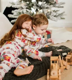 Burt's Bees Baby Burt's Bees Organic Two-Piece Pajamas Holiday Toy Train Discount