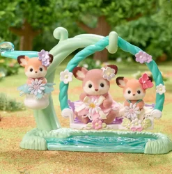 Epoch Calico Critters Deer Babies Floral Swing Set Clearance